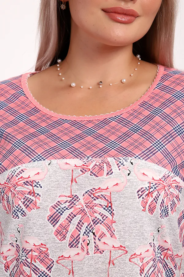 Пижама с бриджами Вереск НАТАЛИ, розовый - фото 2