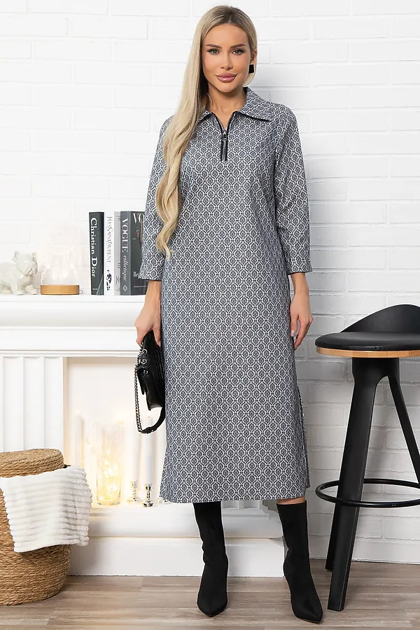 Платье LADY TAIGA, темно-серое - фото 2