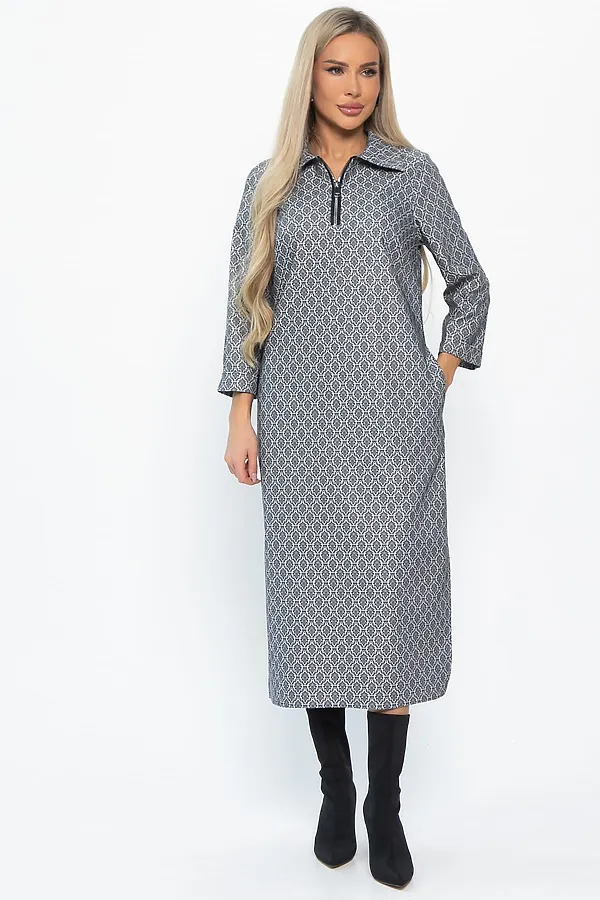 Платье LADY TAIGA, темно-серое - фото 2