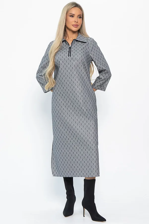 Платье LADY TAIGA, темно-серое - фото 2