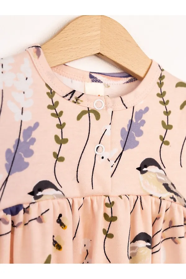 Платье BABY BOOM, птички на розовом - фото 2