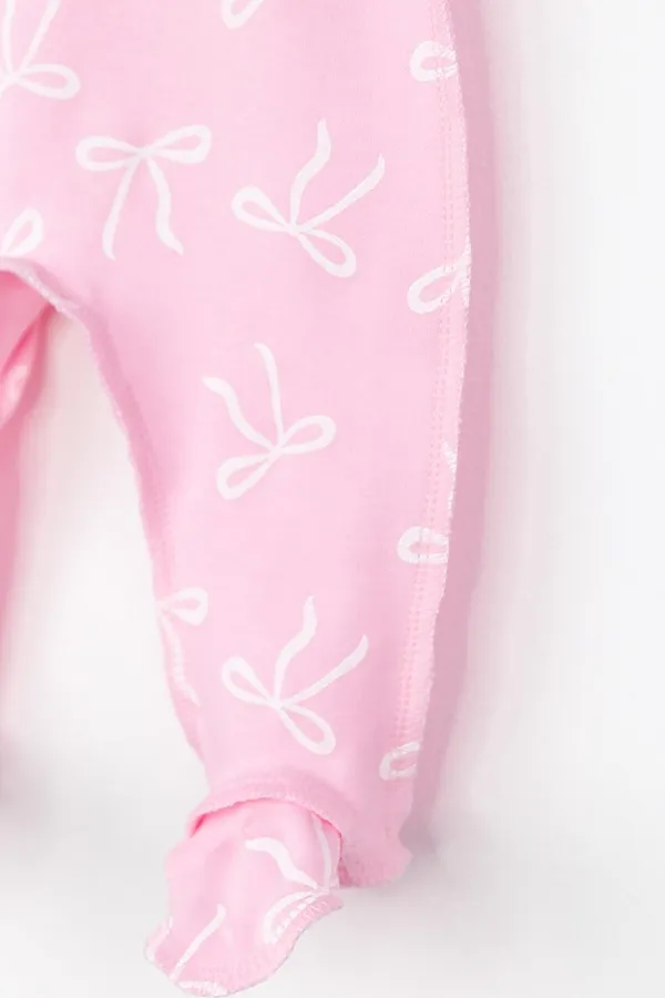 Ползунки BABY BOOM, бантики на розовом - фото 2
