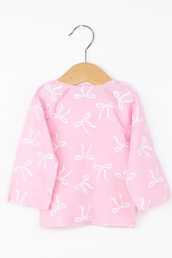 Распашонка BABY BOOM, бантики на розовом - фото 2