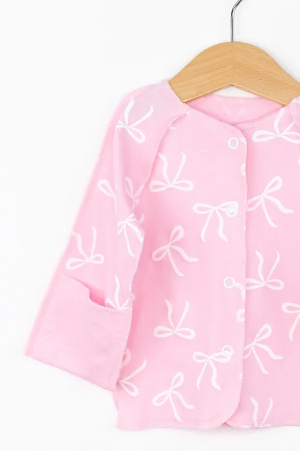 Распашонка BABY BOOM, бантики на розовом - фото 2