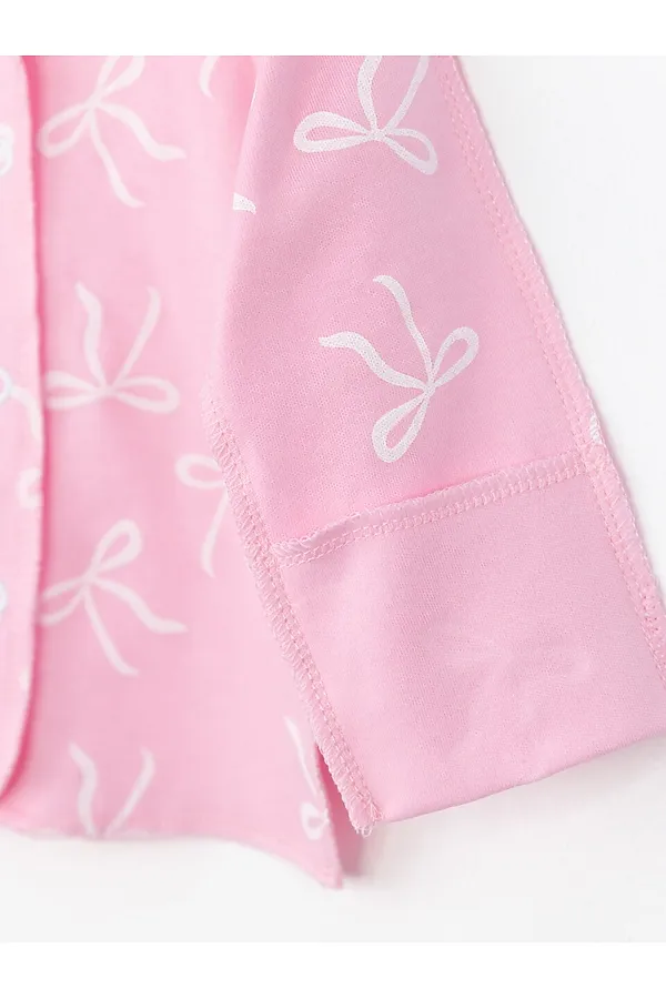 Распашонка BABY BOOM, бантики на розовом - фото 2