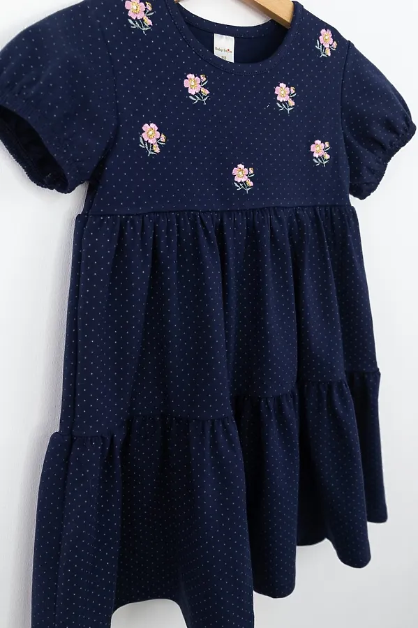 Платье BABY BOOM, горошек на тёмно-синем - фото 2