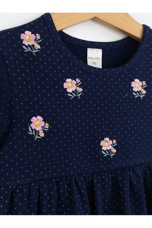 Платье BABY BOOM, горошек на тёмно-синем - фото 2