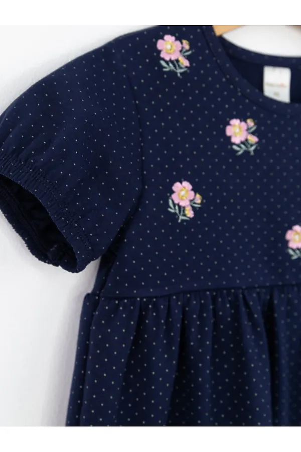 Платье BABY BOOM, горошек на тёмно-синем - фото 2