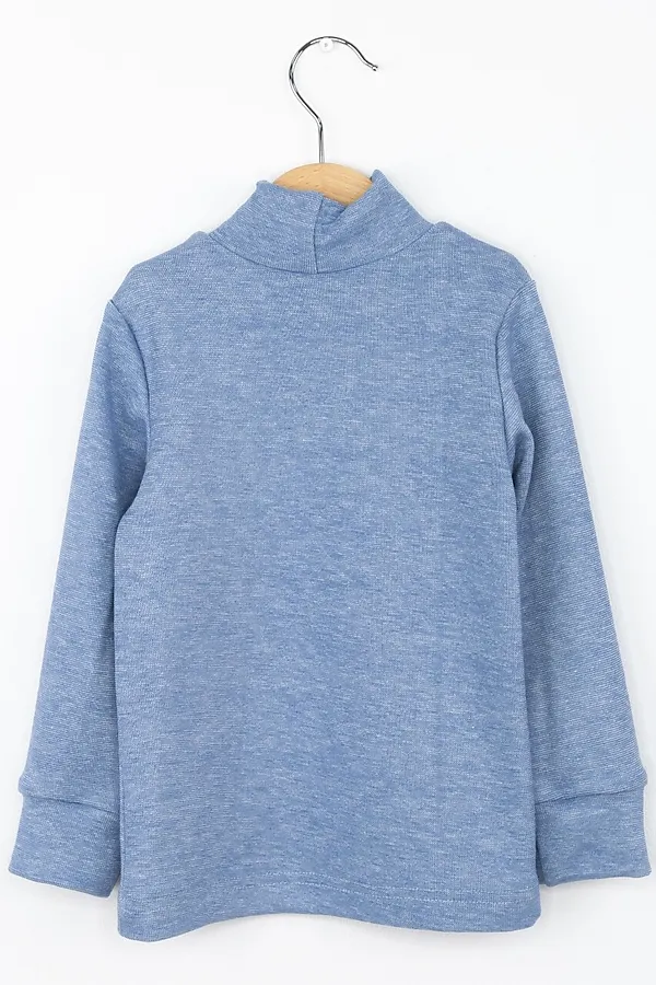 Водолазка BABY BOOM, голубой джинс - фото 2