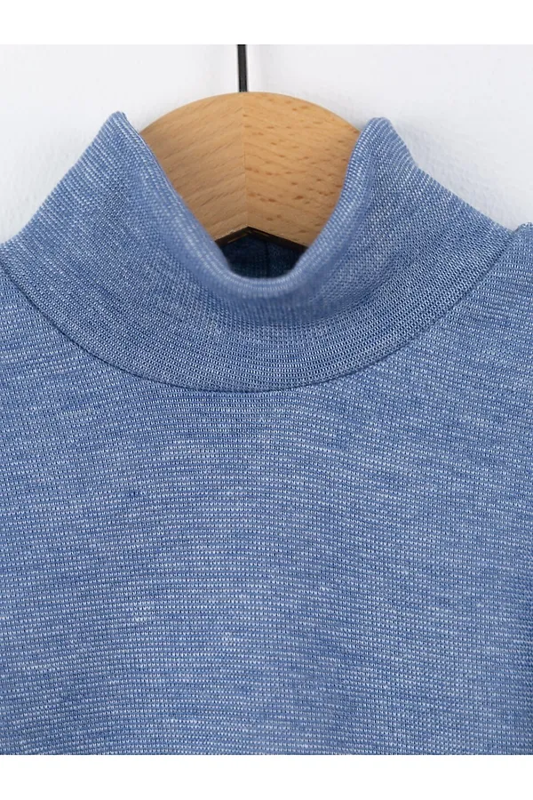 Водолазка BABY BOOM, голубой джинс - фото 2