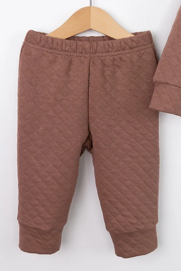 Костюм (Толстовка+Брюки) BABY BOOM, мокко - фото 2