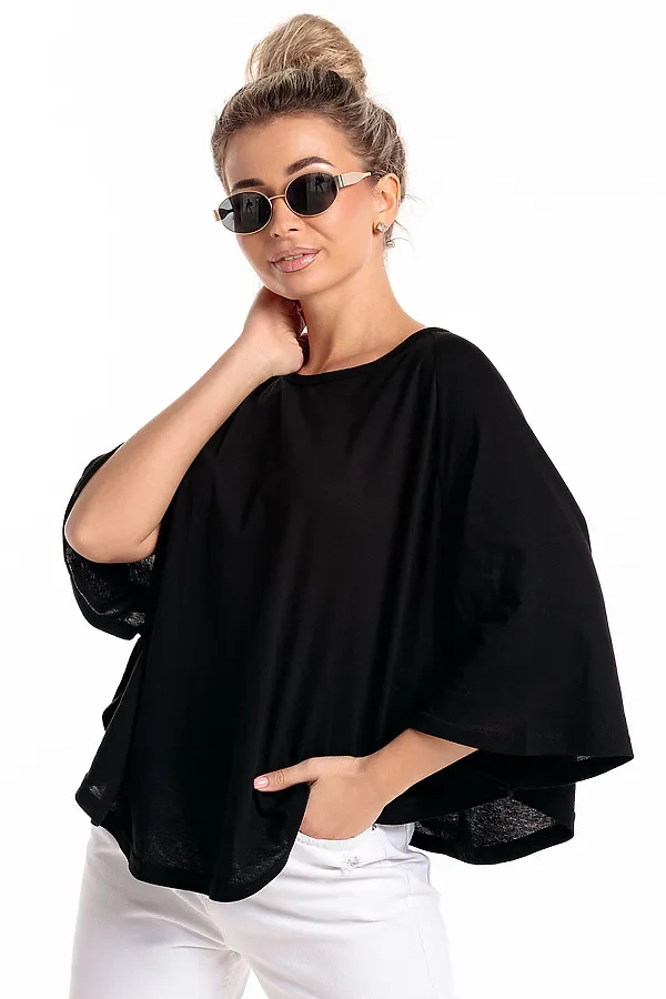 Пончо П1 НАТАЛИ, черный - фото 2