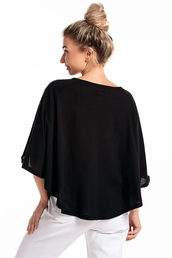 Пончо П1 НАТАЛИ, черный - фото 2