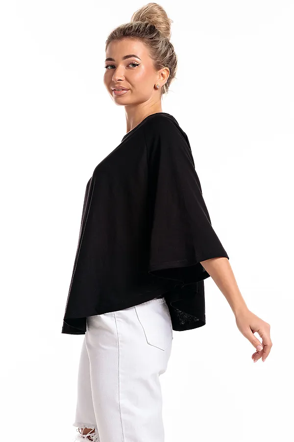 Пончо П1 НАТАЛИ, черный - фото 2