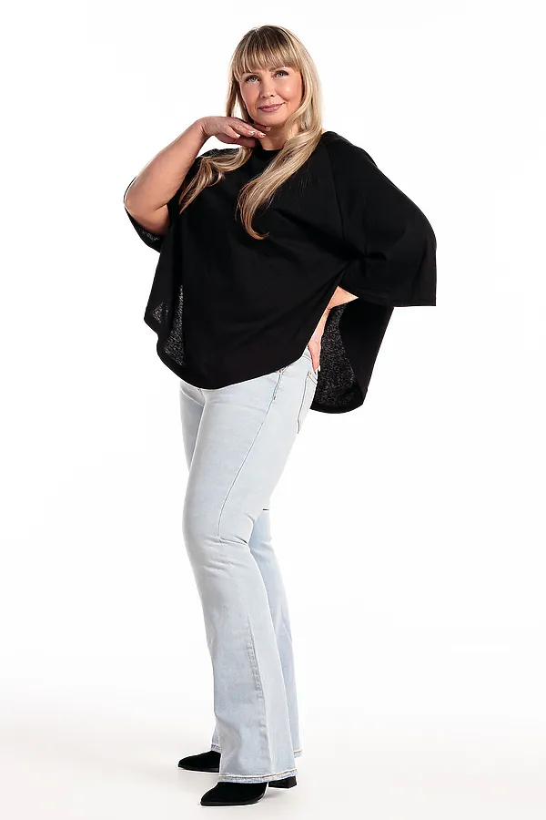 Пончо П1 НАТАЛИ, черный - фото 2