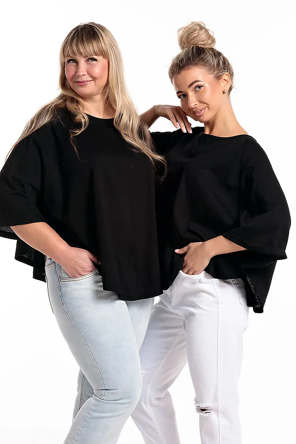 Пончо П1 НАТАЛИ, черный - фото 2