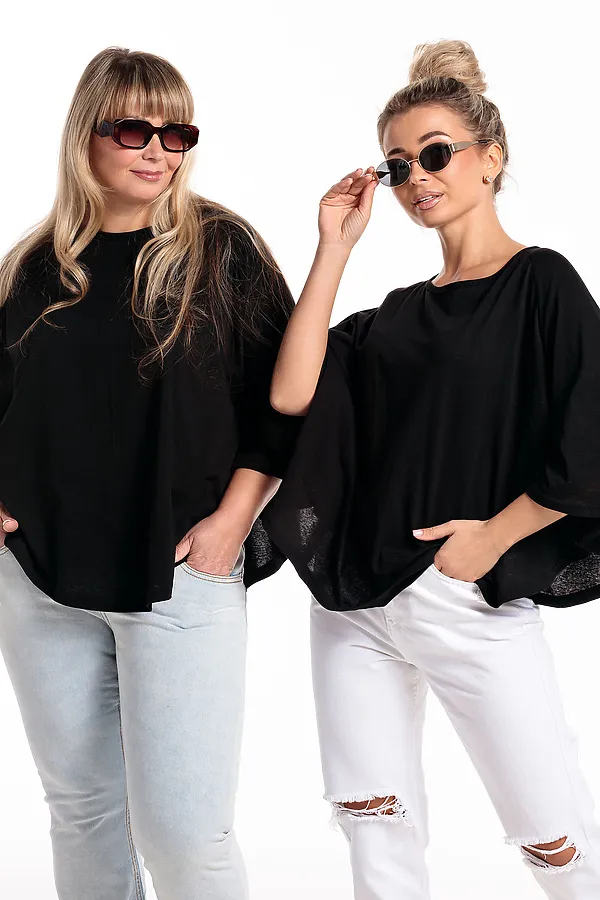 Пончо П1 НАТАЛИ, черный - фото 2