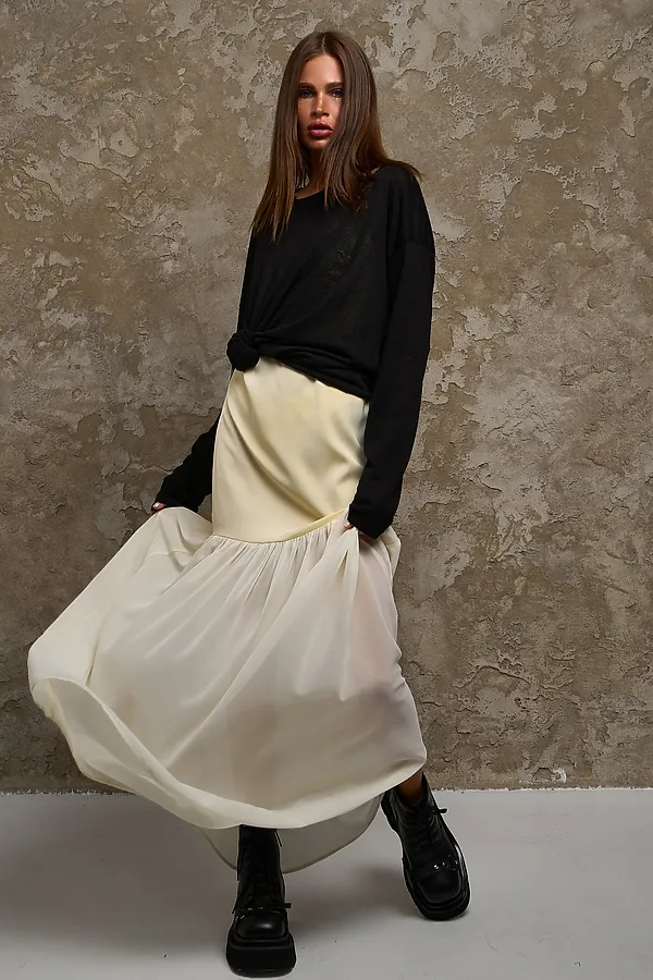 Лонгслив Флам НАТАЛИ, черный - фото 2