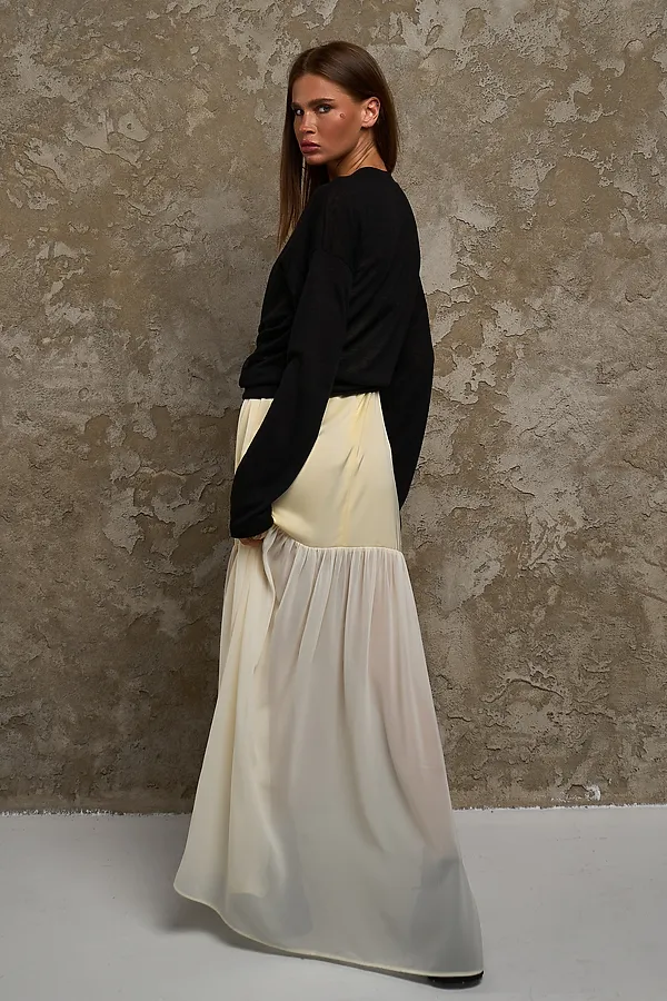 Лонгслив Флам НАТАЛИ, черный - фото 2