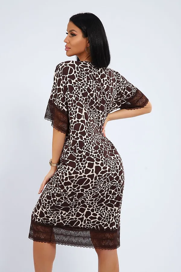 Сорочка СЖ-002 НАТАЛИ, коричневый - фото 2