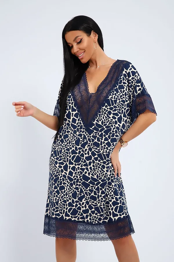 Сорочка СЖ-002 НАТАЛИ, синий - фото 2