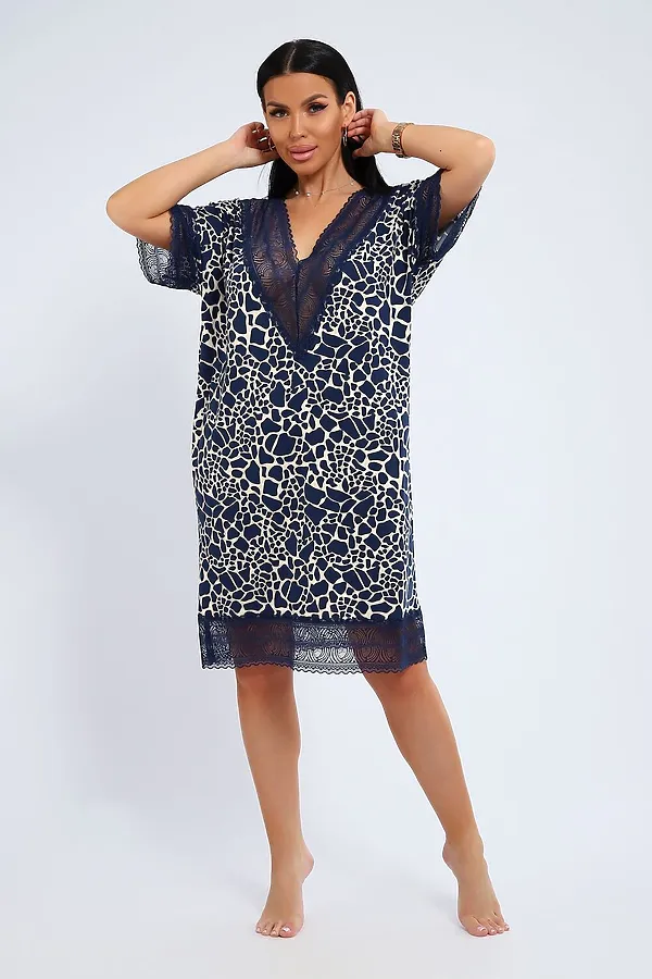 Сорочка СЖ-002 НАТАЛИ, синий - фото 2