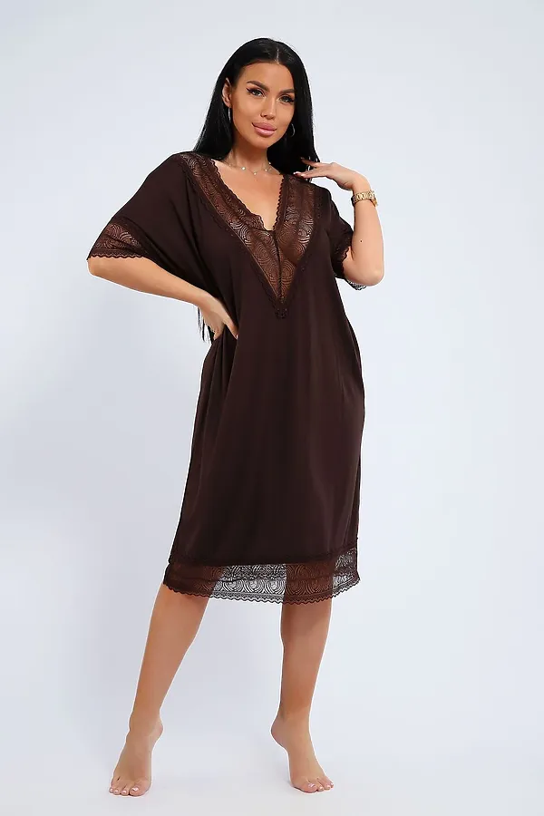 Сорочка СЖ-002 НАТАЛИ, шоколад - фото 2