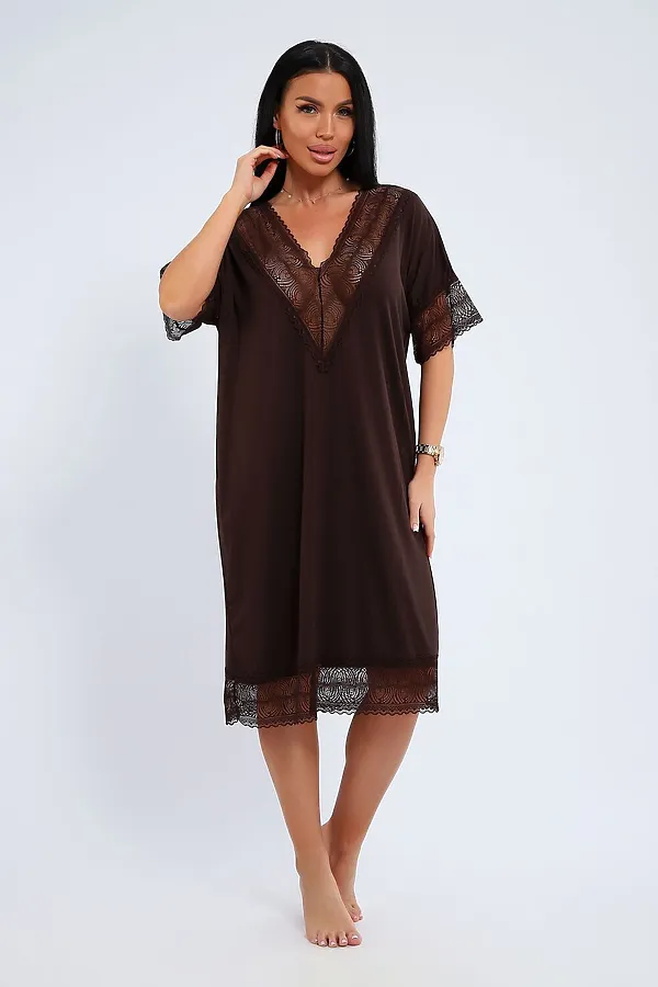 Сорочка СЖ-002 НАТАЛИ, шоколад - фото 2