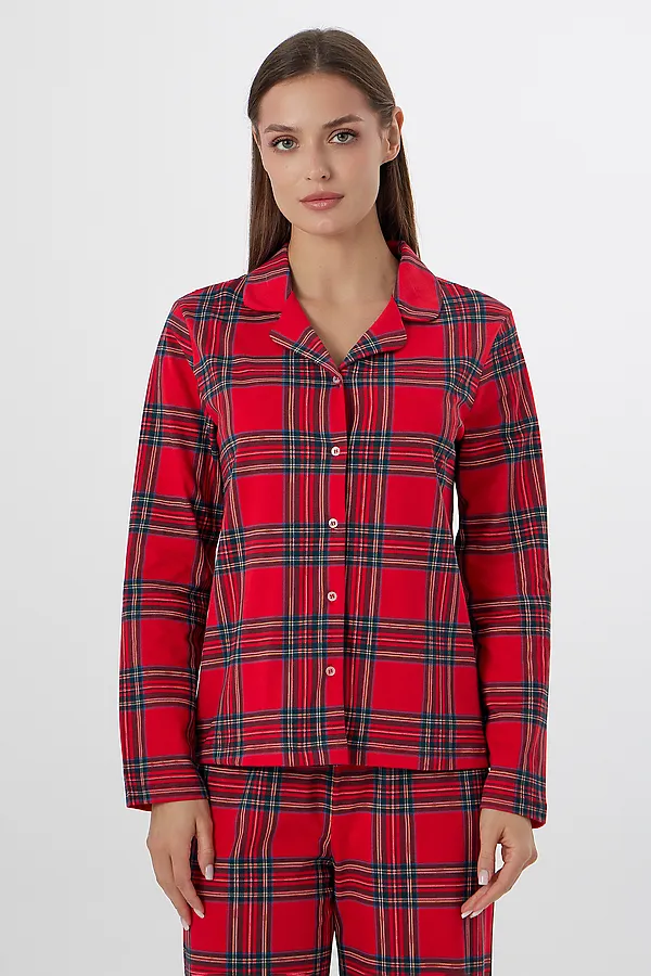 Пижама MARK FORMELLE, клетка на красном - фото 2