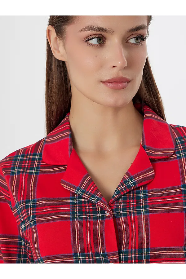 Пижама MARK FORMELLE, клетка на красном - фото 2