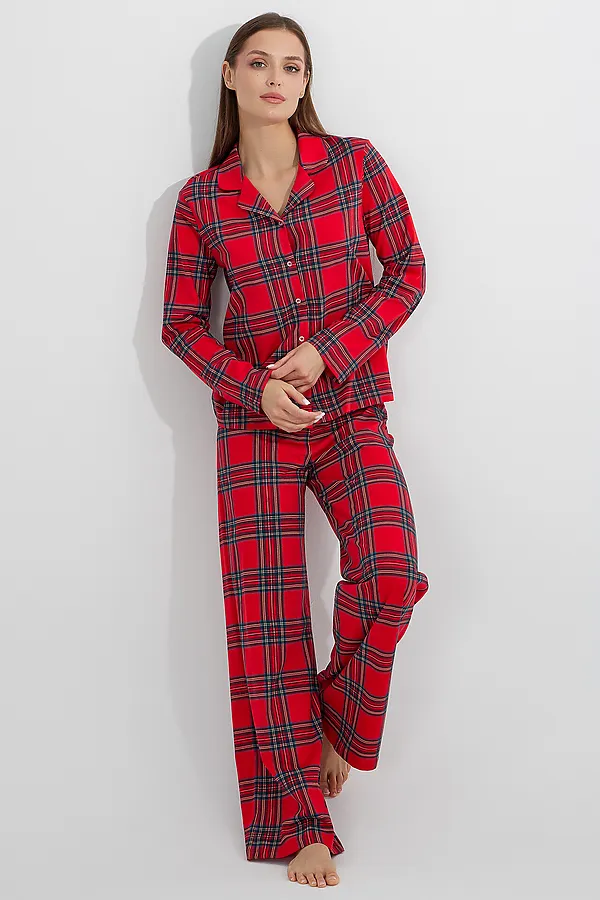 Пижама MARK FORMELLE, клетка на красном - фото 2