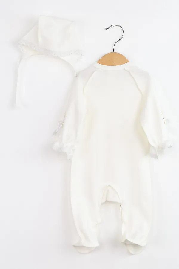 Комплект (Комбинезон+Чепчиу) BABY BOOM, молоко - фото 2