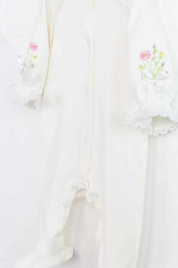 Комплект (Комбинезон+Чепчиу) BABY BOOM, молоко - фото 2