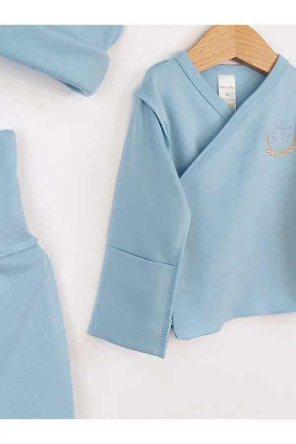 Комплект (Распашонка+Ползунки+Шапочка) BABY BOOM, незабудка - фото 2