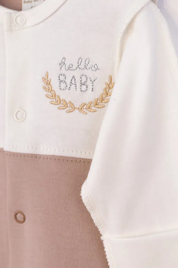 Комплект (Комбинезон+Шапочка) BABY BOOM, молоко-бежевый - фото 2