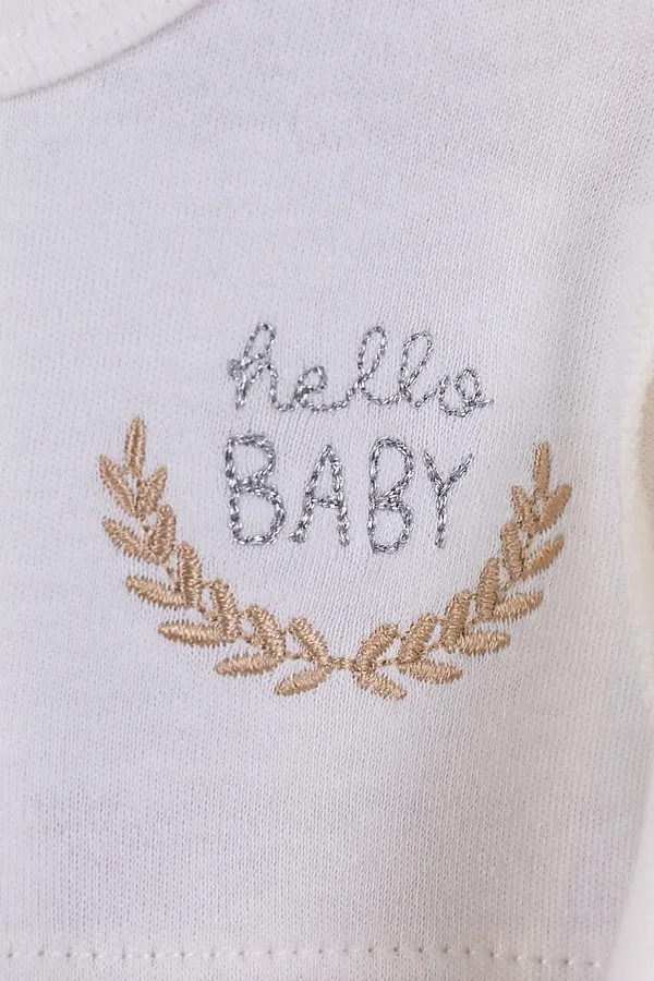 Комплект (Комбинезон+Шапочка) BABY BOOM, молоко-бежевый - фото 2