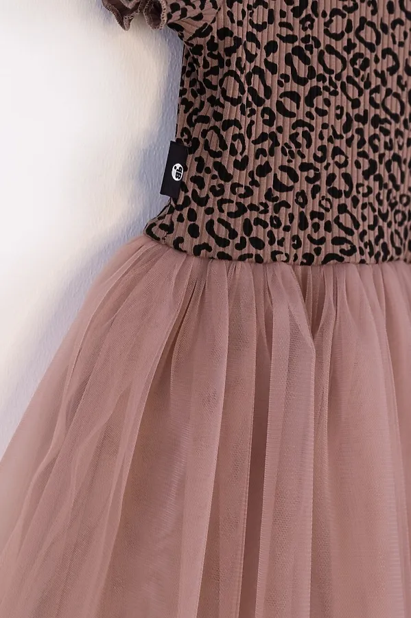 Платье BABY BOOM, леопард/дымчатый розовый - фото 2