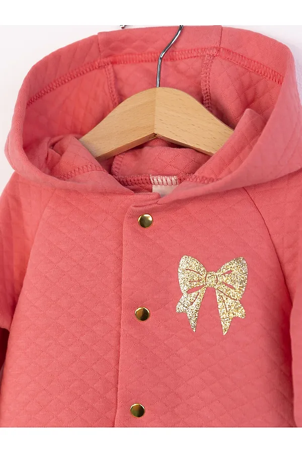 Комплект (Толстовка+Брюки) BABY BOOM, коралл - фото 2