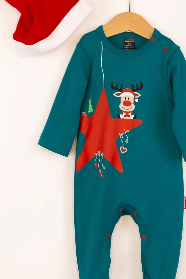 Комплект (Комбинезон+Шапочка) BABY BOOM, петроль - фото 2