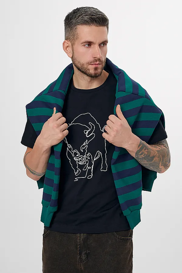 Футболка MARK FORMELLE, черный +печать2 - фото 2