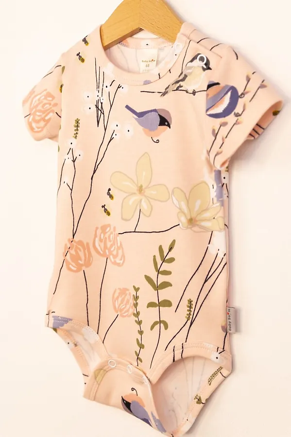 Боди BABY BOOM, птички на розовом - фото 2