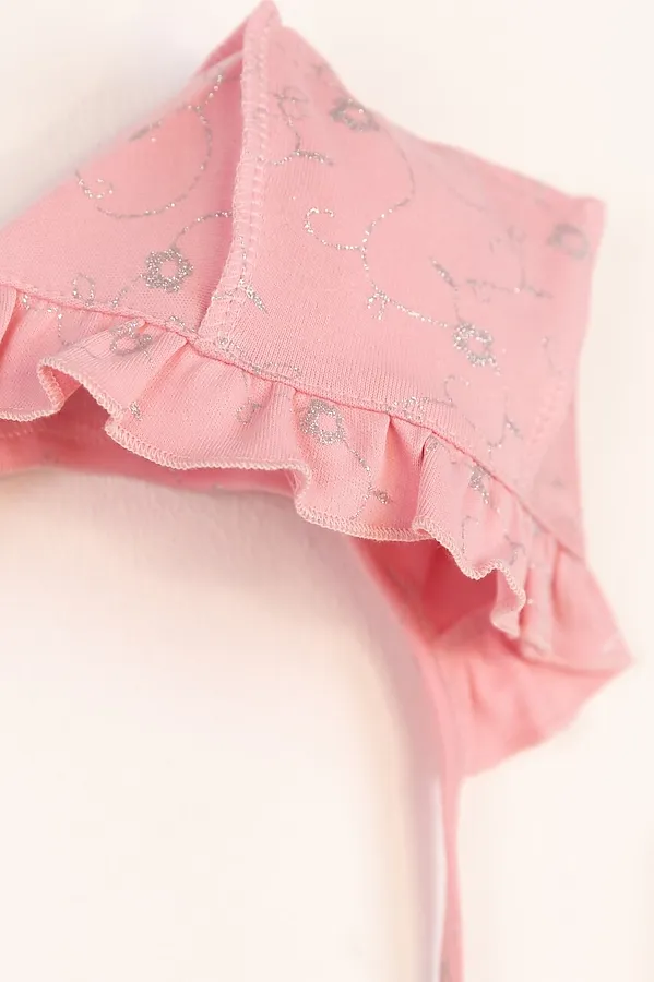 Комплект (Боди+Ползунки+Чепчик) BABY BOOM, розовый с глиттером - фото 2