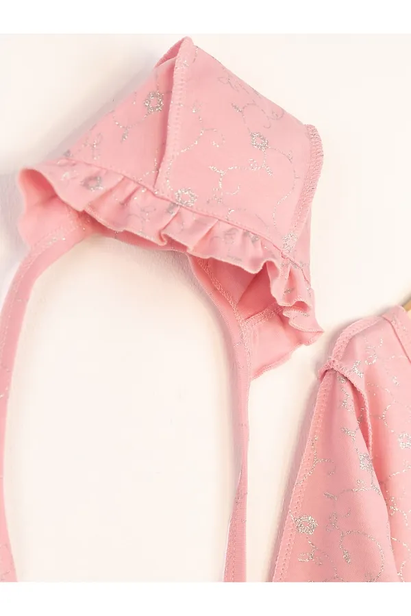 Комплект (Комбинезон+Чепчик) BABY BOOM, розовый с глиттером - фото 2