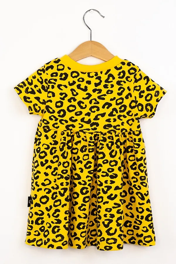 Платье BABY BOOM, леопард на мимозе - фото 2