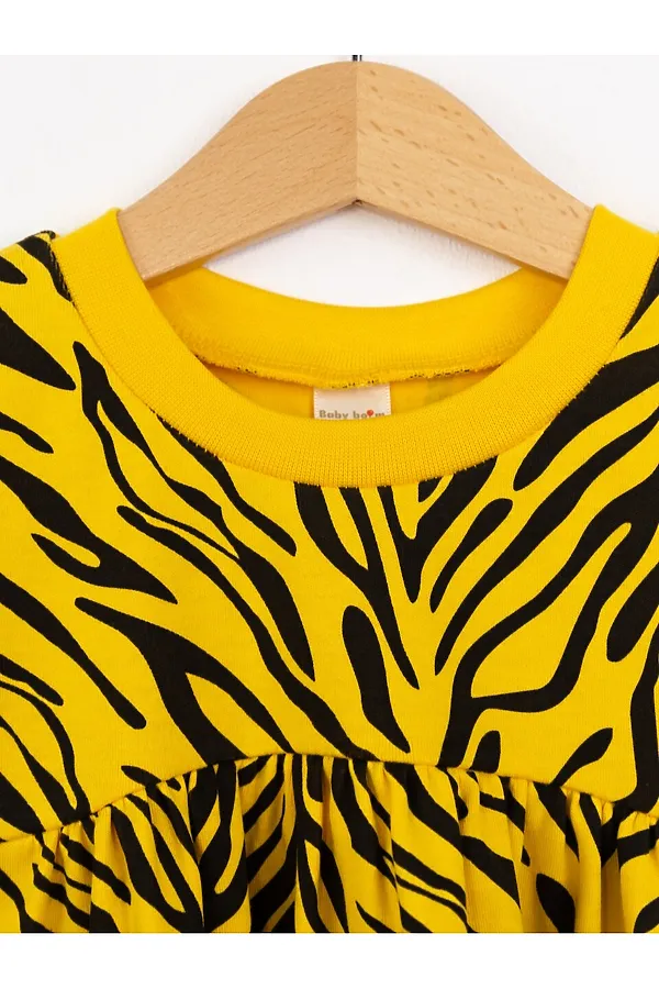 Платье BABY BOOM, тигр на мимозе - фото 2