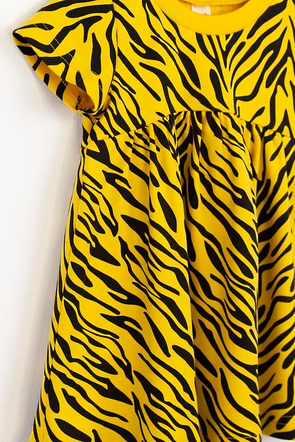 Платье BABY BOOM, тигр на мимозе - фото 2