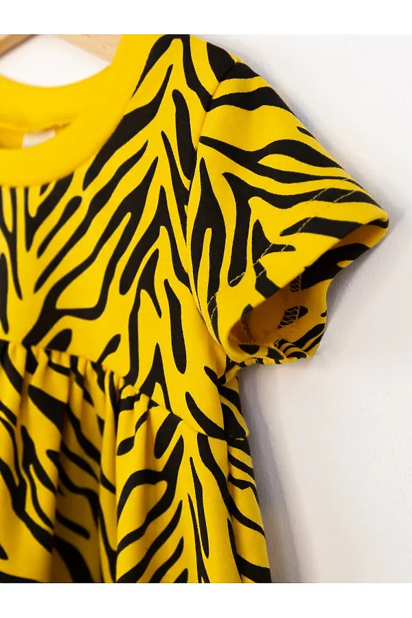 Платье BABY BOOM, тигр на мимозе - фото 2