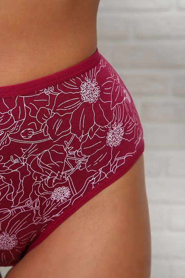 Трусы 64912 НАТАЛИ, бордо - фото 2