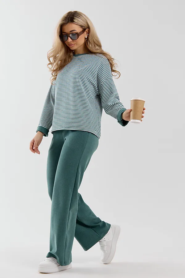 Костюм с брюками 53014 НАТАЛИ, изумруд - фото 2