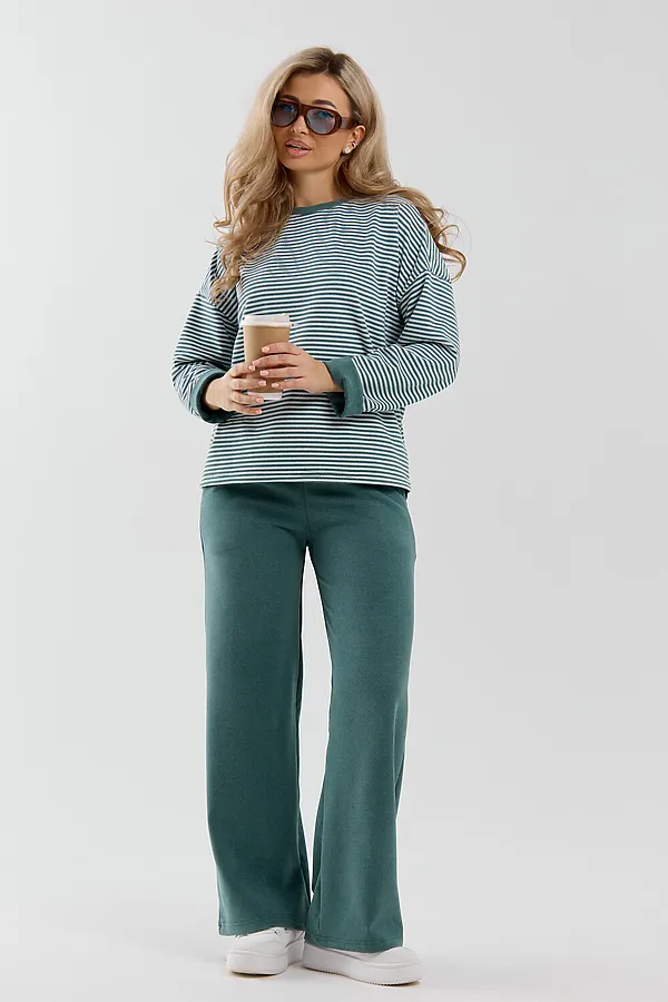 Костюм с брюками 53014 НАТАЛИ, изумруд - фото 2